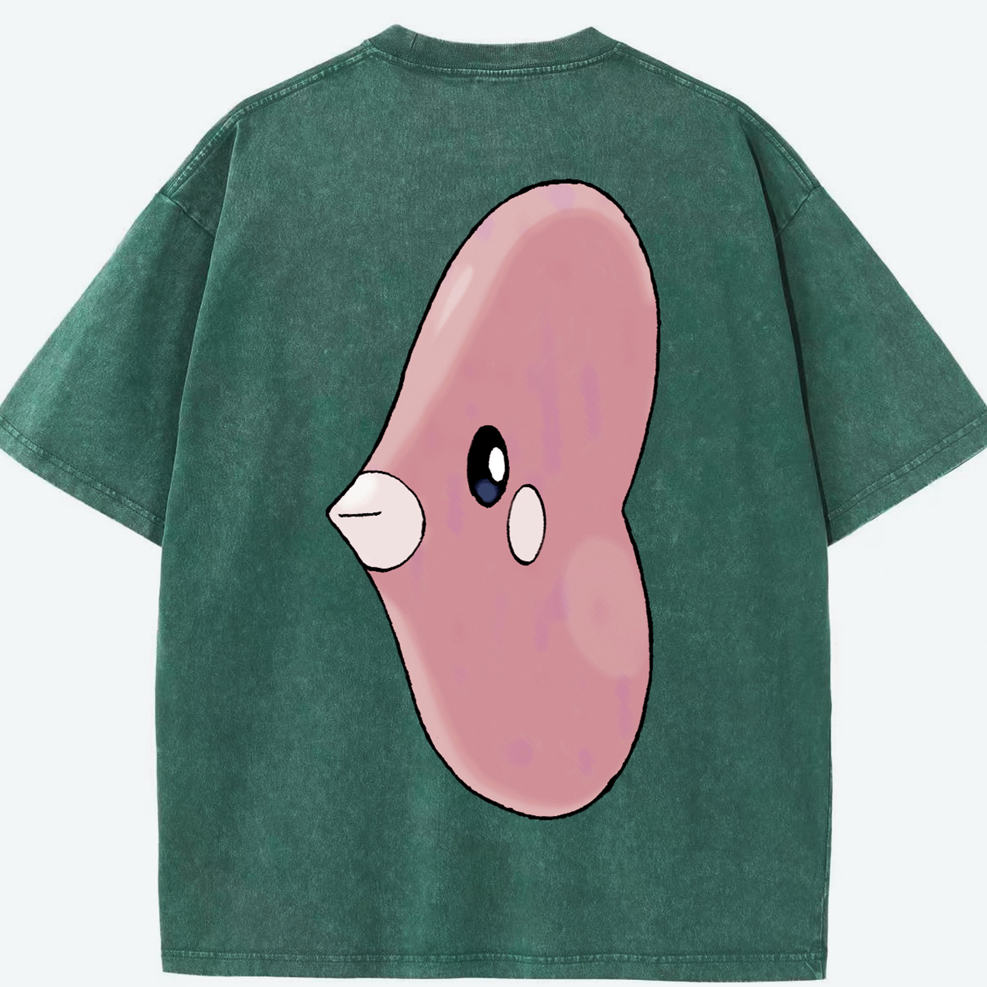 （画像用） ポケットモンスター Pokémon 綿100% ヴィンテージ風 半袖Tシャツ（背面プリント）